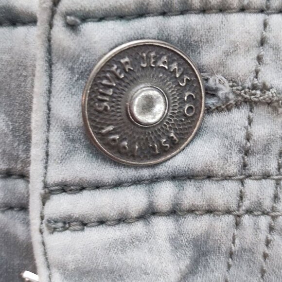 Silver Jeans utility cargo pants slim crop light grey men's size W30/L25 - Picture 10 of 16